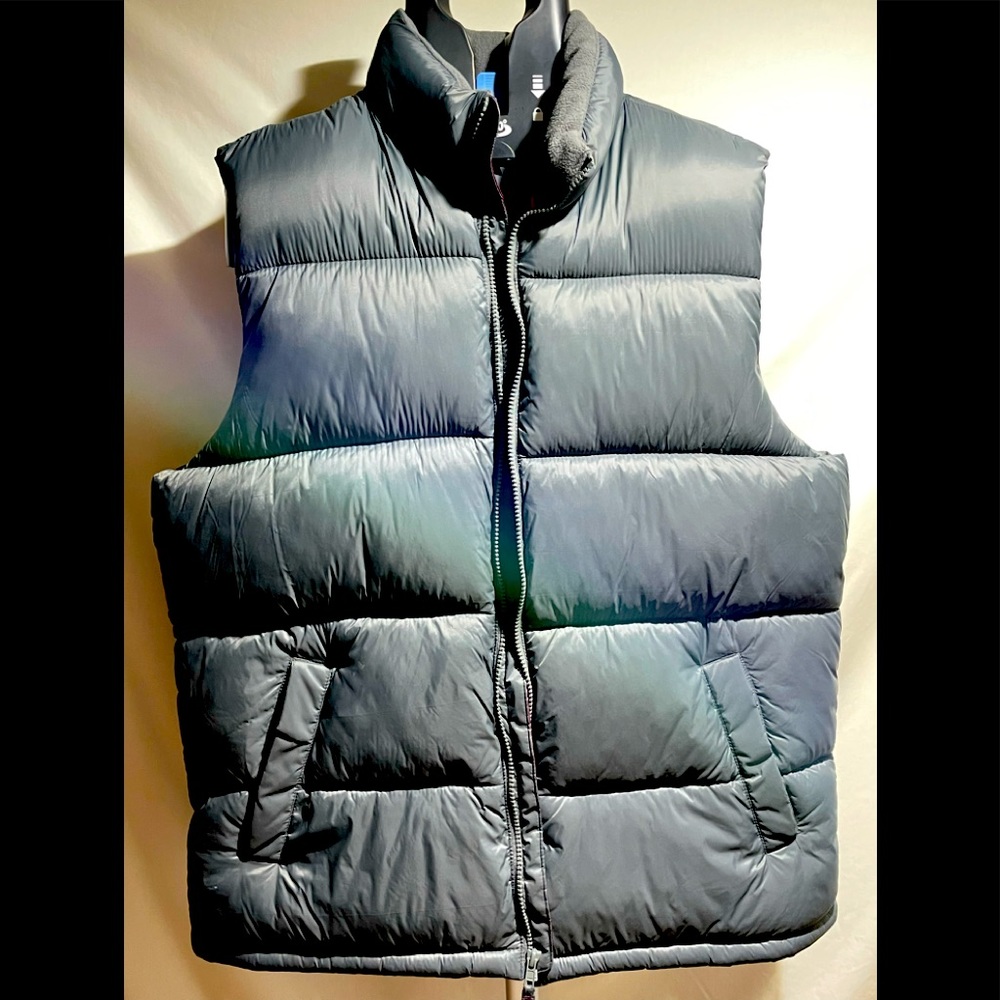 Old Navy Grey Fluffy Vest XL